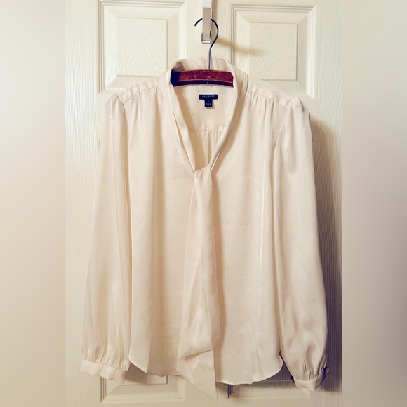 Ann Taylor Cream Blouse - Picture 4 of 8